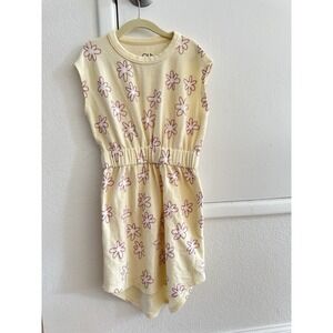 Chaser Girls Dress Yellow with Daisy Flowers Size 8